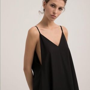 LAST CHANCE Loewe Black Trapeze Dress | S